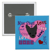 Mae Says Love! Button buttons