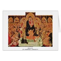 Maestà. By Ambrogio Lorenzetti Greeting Card