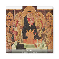 Maestà. By Ambrogio Lorenzetti Refrigerator Magnets