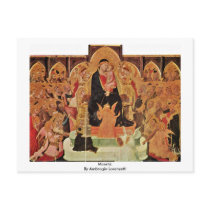 Maestà. By Ambrogio Lorenzetti Post Cards