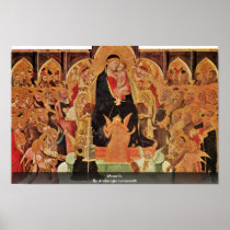 Maestà. By Ambrogio Lorenzetti Poster