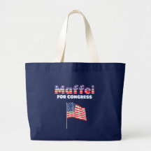 Maffei for Congress Patriotic American Flag Canvas Bag