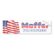 Maffei for Congress Patriotic American Flag Bumper Stickers