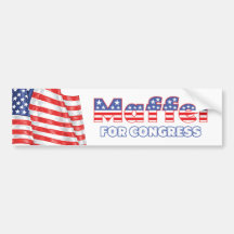 Maffei for Congress Patriotic American Flag Bumper Stickers