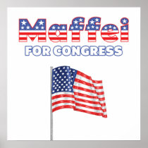 Maffei for Congress Patriotic American Flag Print