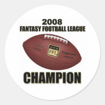 Magasin 2008 de champion du football d'imaginaire autocollants