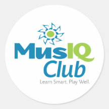 Magasin de club de MusIQ Autocollants Ronds