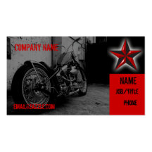 Magasin de moto cartes de visite personnelles