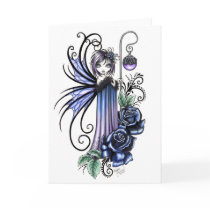 Magdalene Blue Rose Fairy Card