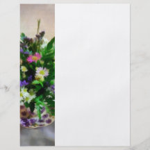 Magenta and White Mum Bouquet Flyer Design
