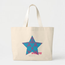 Magenta-Aqua 2 de damassé Sacs