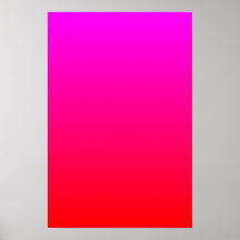 Magenta au gradient rouge posters