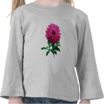 Magenta Dahlia Elsie Huston Kids Tee Shirt
