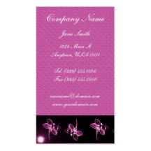Magenta Dragonfly Business Card