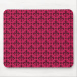 Magenta Fancy Fleur de lis Mousepad
