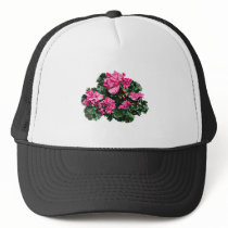 Magenta Geraniums Mesh Hats
