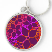 Magenta Lilac Reds, Floral ✿, template Key Chains