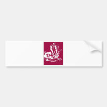 Magenta Mad Hatter Bumper Stickers