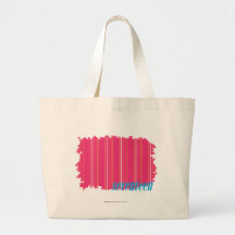 Magenta mince 2 de rayures sacs de toile