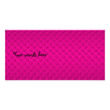 Magenta polka dots on magenta background photo greeting card