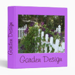 Magenta Purple Clematis Vinyl Binders