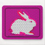 'magenta rabbit' digital painting mousepad