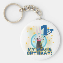 Magic 1st Birthday Tshirts and Gifts Key Chains