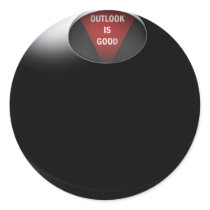 Magic 8 Ball says, "Outlook is Good" Stickers
