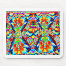 Magic alien patterns mouse pad
