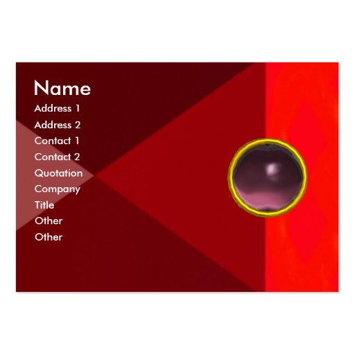 MAGIC AMETHYST  , bright vibrant red pink purple Business Cards