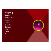 MAGIC AMETHYST, bright vibrant red pink purple Business Card