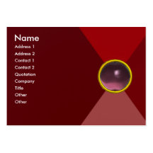 MAGIC AMETHYST, bright vibrant red pink purple Business Card