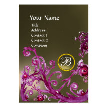 MAGIC BERRIES MONOGRAM GEM agate grey Business Card
