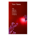 MAGIC BERRIES MONOGRAM red Business Card