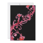 MAGIC BERRIES, red black invitations