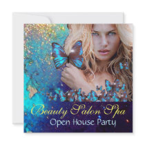 MAGIC BLUE BUTTERFLY Open House Party Monogram
