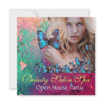 MAGIC BLUE BUTTERFLY Open House Party Monogram