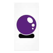 Magic crystal ball customized photo card