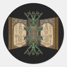 Magic Emerging Reflection Round Stickers