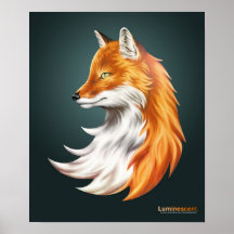 Magic Fox - Dark Poster