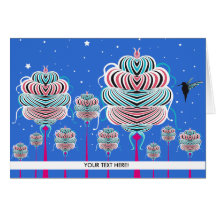 MAGIC GARDEN CARD BLUE