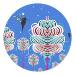 MAGIC GARDEN STICKER BLUE
