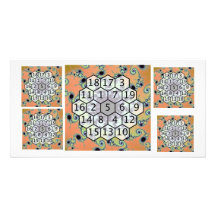 Magic Hexagon Fractal 1 Photo Card Template