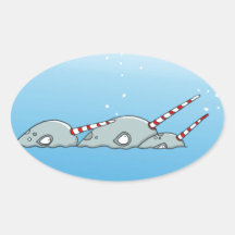 Magic holiday Narwals Sticker