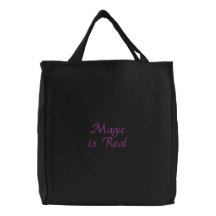 Magic is Real-embroidered bag