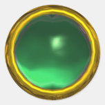 MAGIC JADE , bright vibrant yellow green Stickers