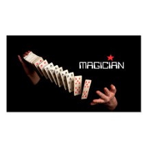 Magic Magician Card Poker Trick Entertainment Business Cards