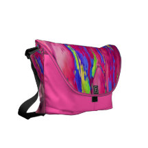 Magic Mushroom Multicolors in Pink Courier Bags