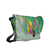 Magic Mushroom Multicolors in Seafoam Green Commuter Bag