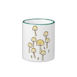 Magic Mushrooms Doodle Art Coffee Mugs